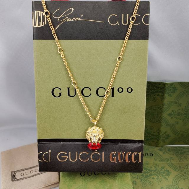 Gucci is inspired by the vast nature and wild animals. The lion head image has b
