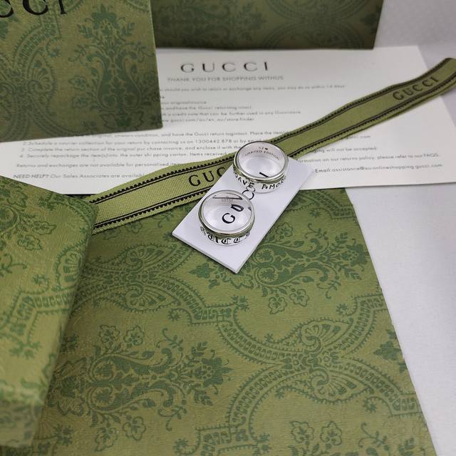 Gucci Blooming Love series Soave Amore ring inside 52 Limited Edition wide versi