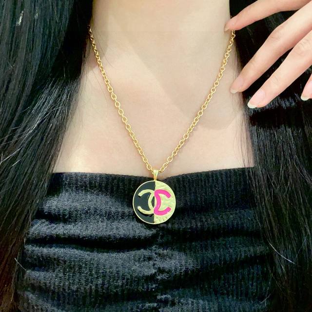 Chanel double C color matching necklace