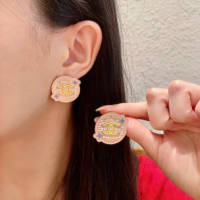 Chanel classic double C earrings