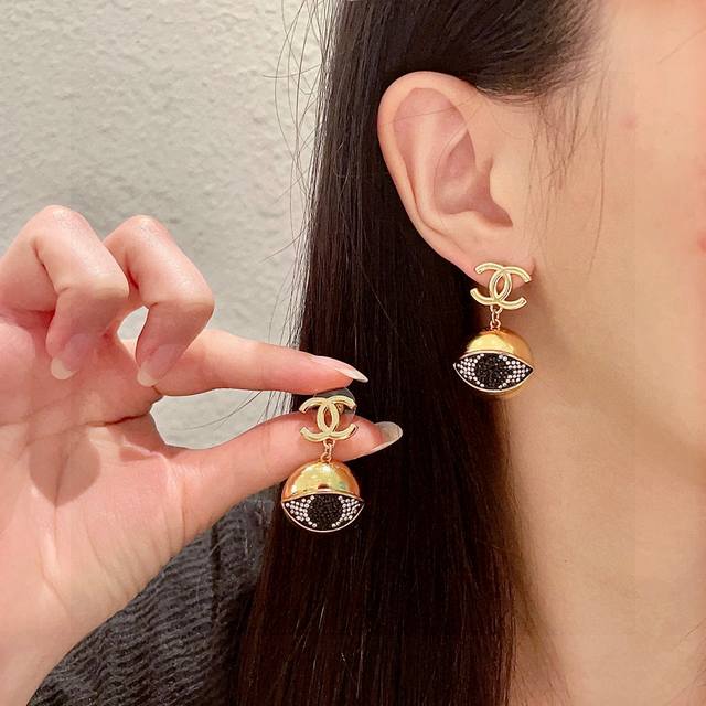 Chanel Double C Earrings