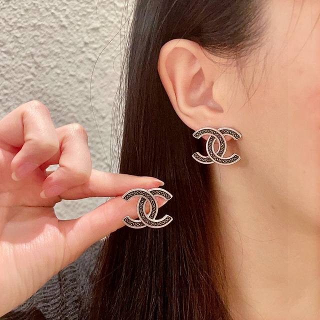 Chanel Double C Earrings