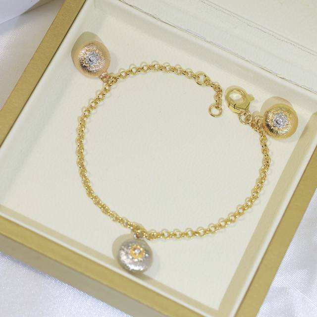 Three Beans Bracelet Buccellati Italian high-end jewelry brand Retro palace styl