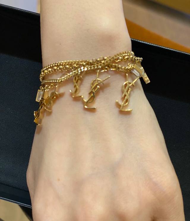 No. Ysl0007 Yvessaintlauren* latest multi-layered bracelet consistent Zp brass m