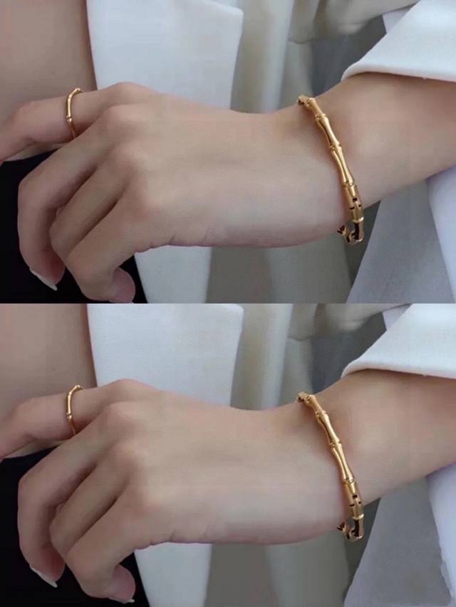 What to wear in early spring to highlight the temperament of Gucci bamboo bracel