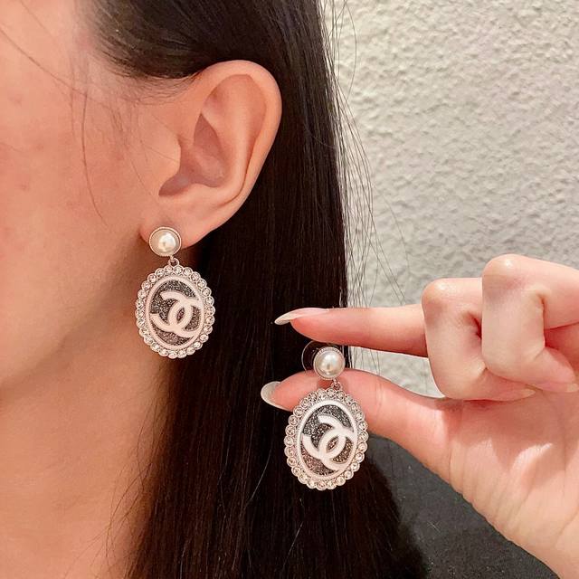 Chanel Pearl Double C Earrings