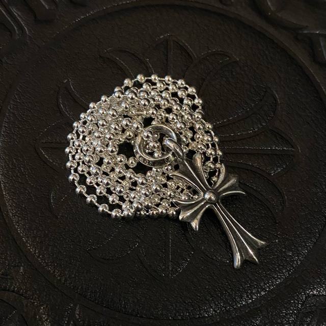 Chrome Hearts Letter Ring Cross - Spot single ring Classic necklace Full marks f
