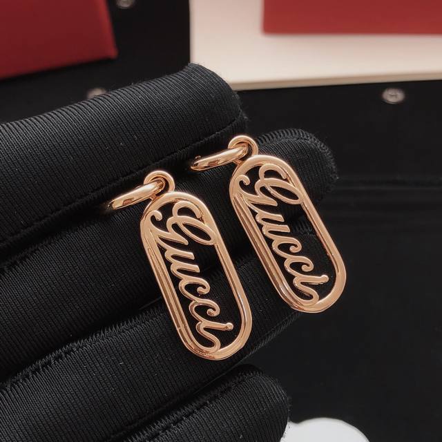 No. Ged0258 Gucc*Latest rose gold tassel ear hook consistent Zp brass material