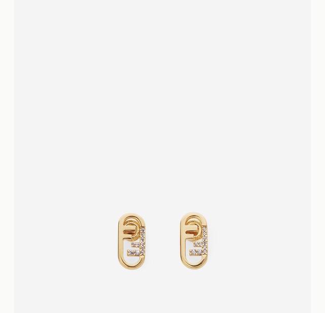 New Fendi Logo earrings High-end custom-made popular new models are simple and e
