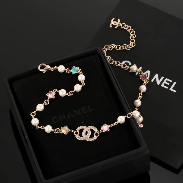 necklace Chanel Xiaoxiang double C pearl diamond necklace purchasing level one t