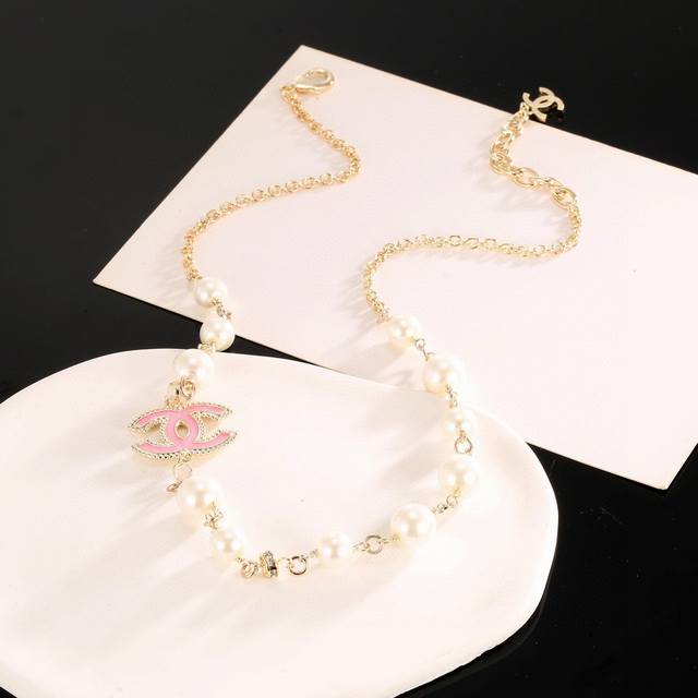 necklace Chanel Xiaoxiang double C pearl necklace purchasing level one to one cr