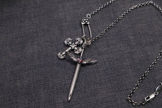 P [Hot item recommendation] Chrome Hearts necklace, brooch chain is so cool Chro