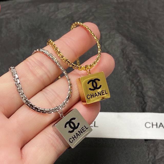 Chanel's latest double C long sweater chain necklace is made of stainless steel
