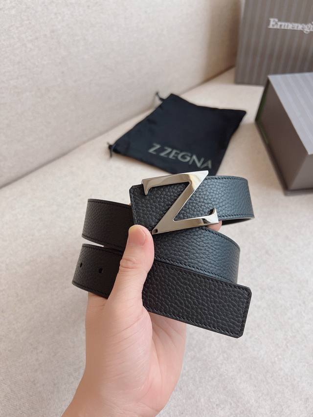 Zegna belt series; crafted with exquisite craftsmanship and high-quality leathe