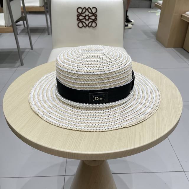 Dior Dior straw hat, hollow hat, official style, not the ordinary version on the