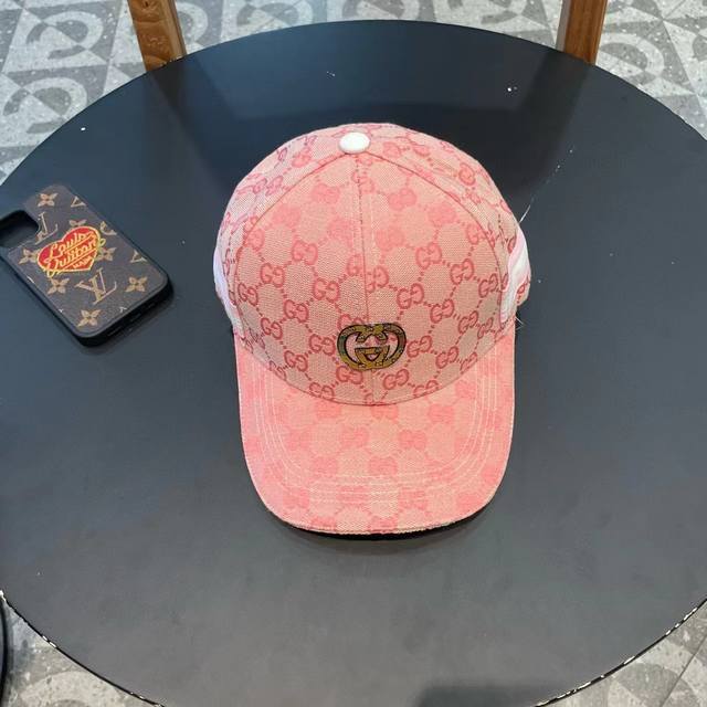 Gucci Gucci classic original baseball cap, small double G cowhide stitching, 1:1