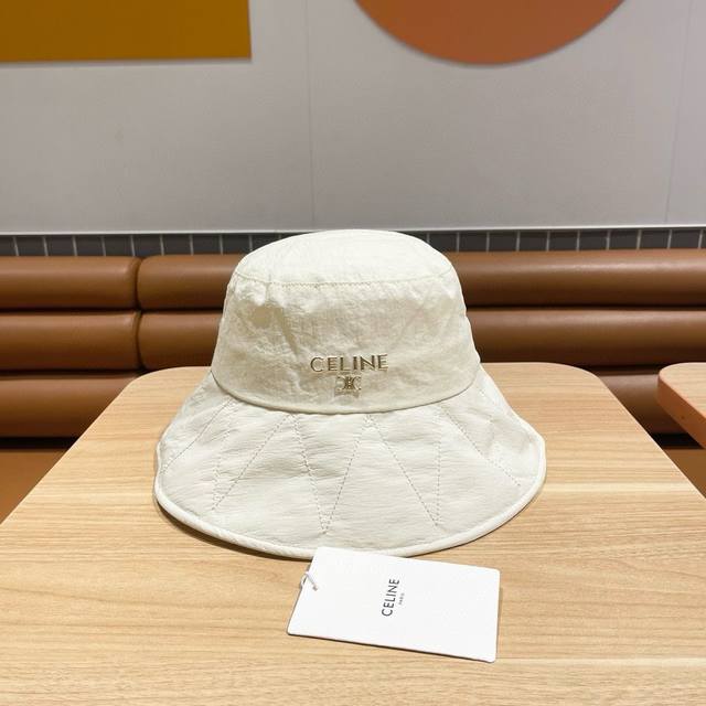 Celine Celine simple line fisherman hat female spring and summer sun protection