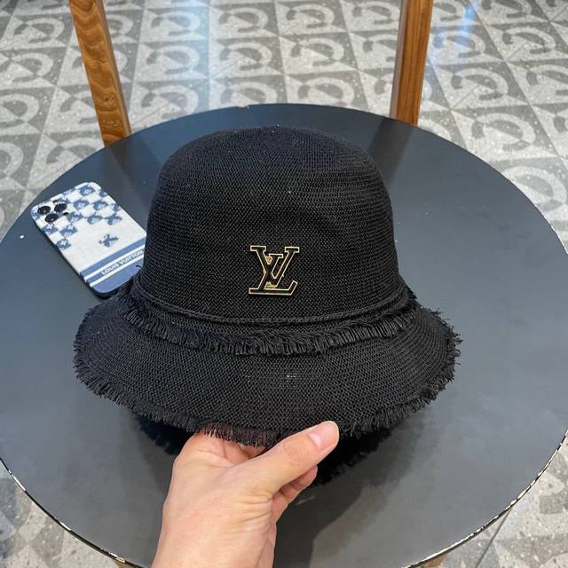 Lv Louis Vuitton new Japanese style fisherman hat for women to travel, sweet and