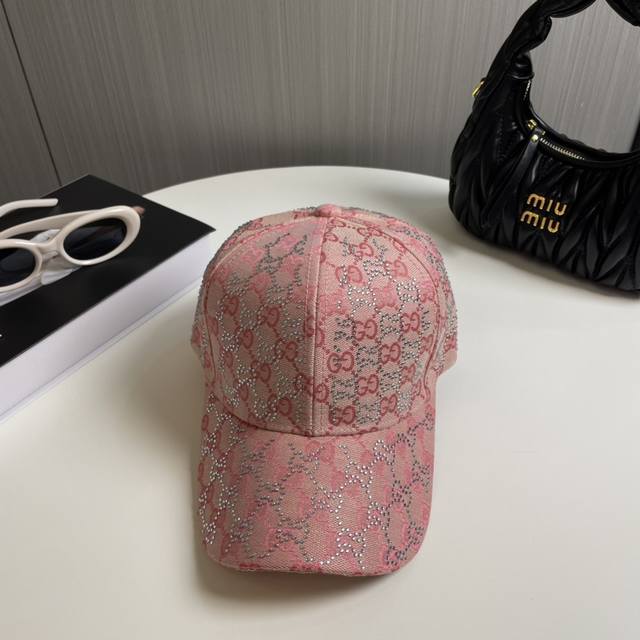 Gucci high version shipped from Gucci official website, full diamond logo baseba