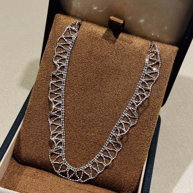 A5812 Independent designer new light jewelry skirt edge lace necklace sterling s