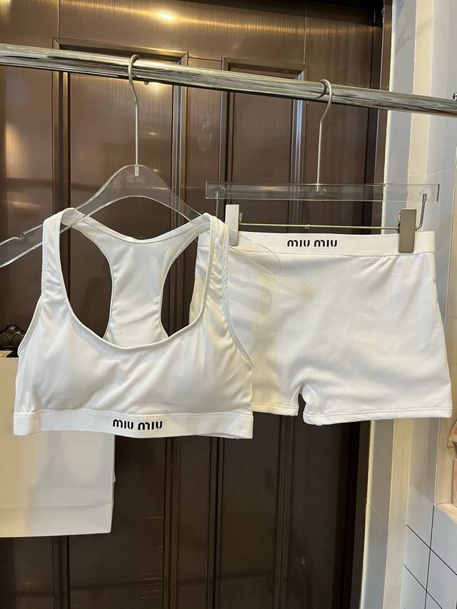 Miumiu Miu Miu new bikini second-hand suit, camisole + triangle leggings split s