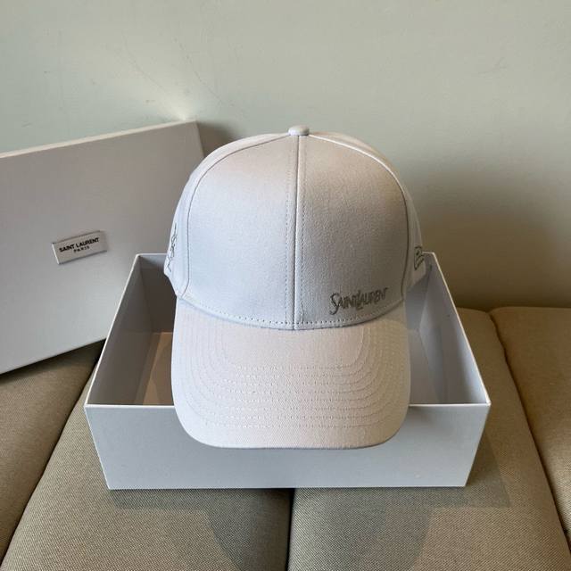 Ysl Saint Laurent 2025 early spring new simple baseball cap, new model shipped,