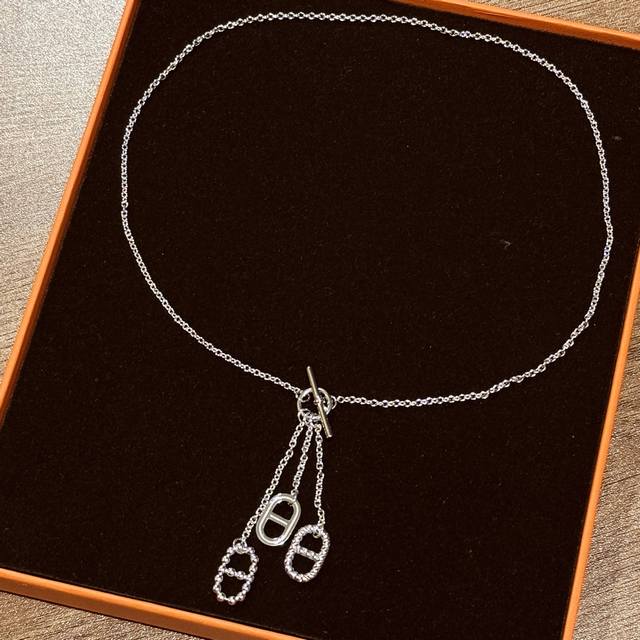 A5506 New style H-style pig nose tassel necklace in three styles. Original 925 s