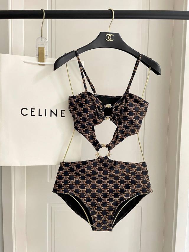 Celine counter new style style old flower series one-piece elegant temperament s
