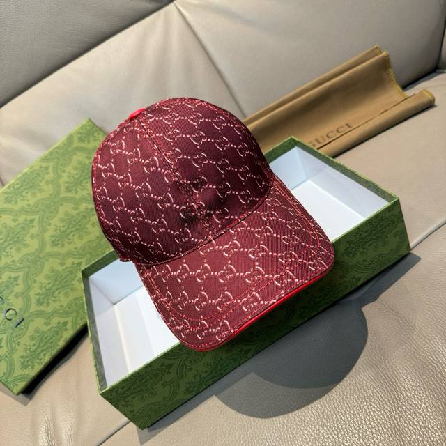 with box bag, Gucci new original baseball cap, silk screen logo, 1:1 mold custo