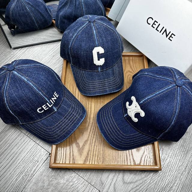 Special offer. Celine. Original 1:1 outline denim cap. Comes with dust bag. Deta