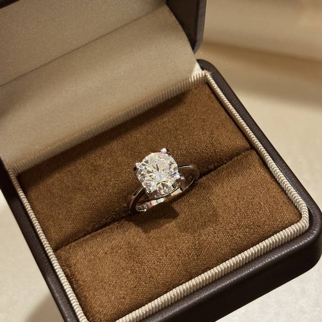A4125 Simulated diamond Kajia classic wedding ring horn three-carat diamond ring