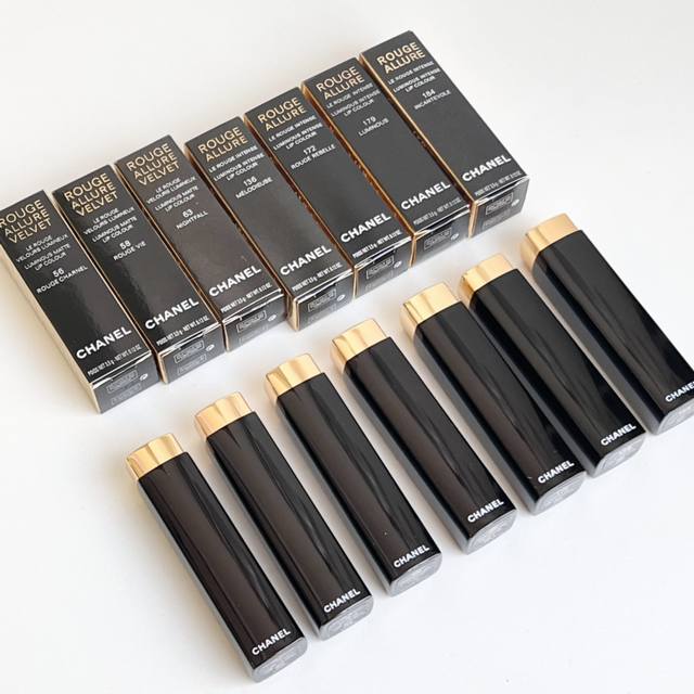 High-end quality Chanel gold tube press lipstick! Color number: 43-56-57-58-61-
