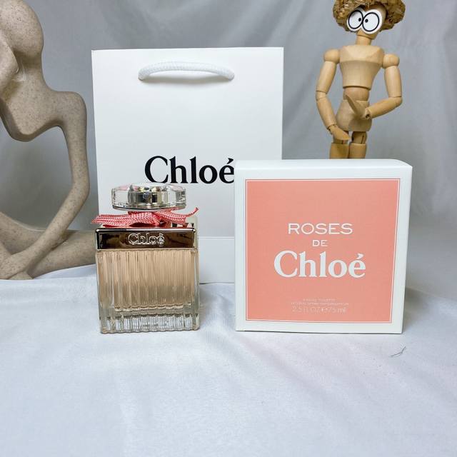 original quality Chloe Pink Ribbon Women's Elegant Rose Light Fragrance Charmin