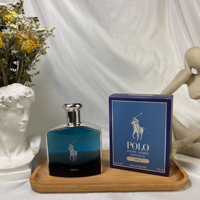 Counter quality Ralph Lauren Deep Blue Gradient Polo Men's Perfume 125Ml Fresh c