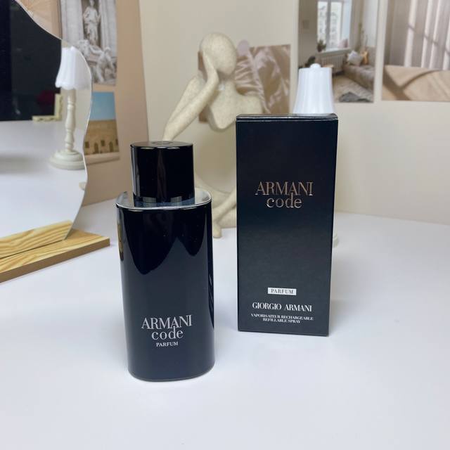High Quality Armani Code Men's Pure Perfume 125Ml! Opens with bright and citrusy