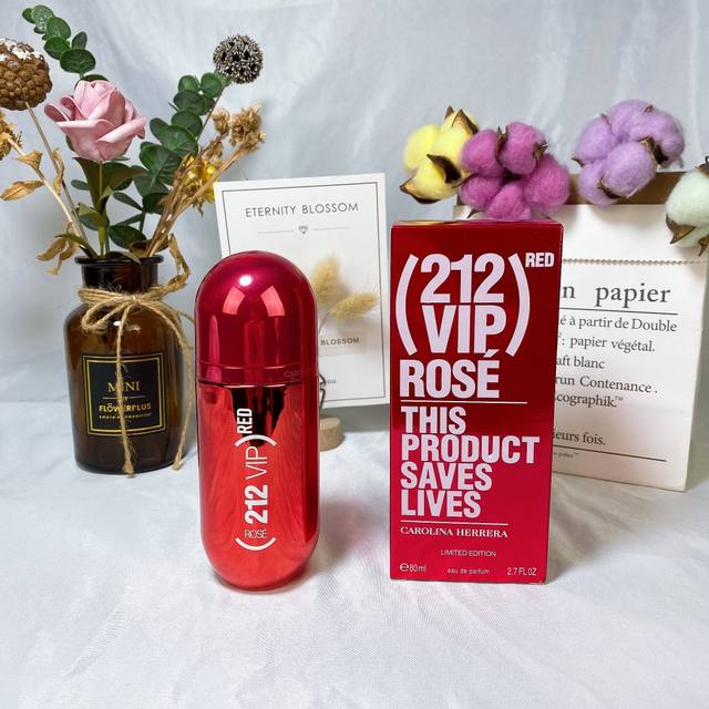 Counter quality Carolina Herrera 20-year new fragrance 212Vip Red Rose Red Blac