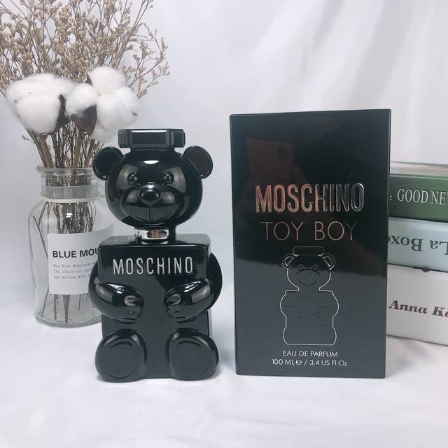 counter quality Moschino Toy Boy black teddy bear men's perfume Ml DDD