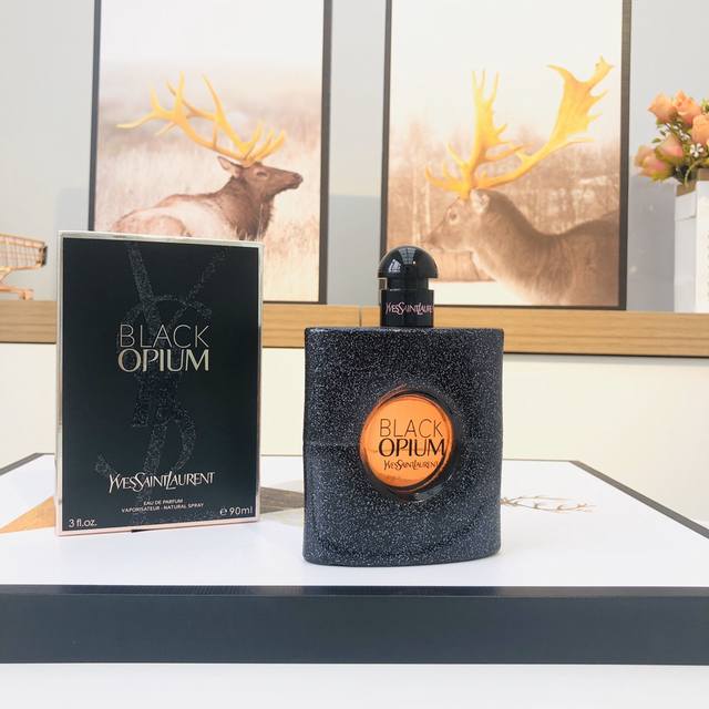 Counter quality Yves Saint Laurent Black Opium A unique, mysterious, and seduct