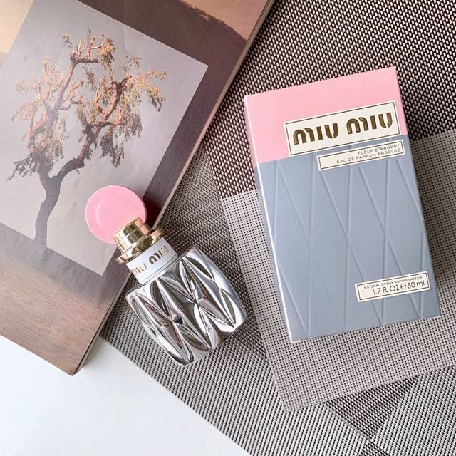 Counter quality Miumiu Miu Miu 2018 limited edition perfume pink cap silver bott