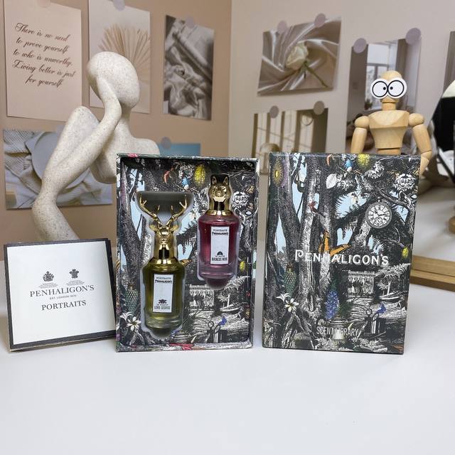 counter quality Q version Penhaligon's animal head two-piece perfume sample set