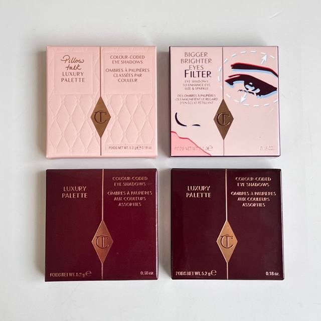 High-end quality Ct 4-color eyeshadow palette! Color numbers: Pillow Talk# Pt,