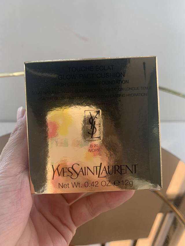 High-end quality Saint Laurent pink leather air cushion 12G! Color number: B10,