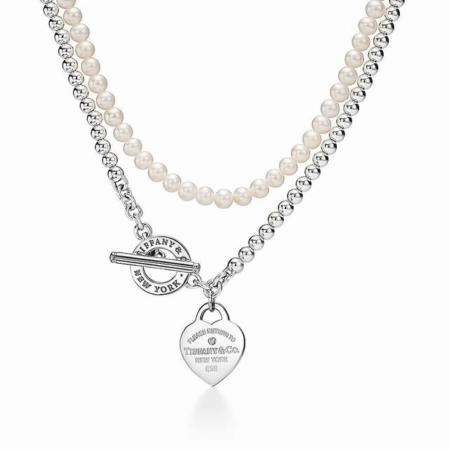 Tiffany & Co Tiffany necklace Wrap-around pearl necklace Double-layer necklace H