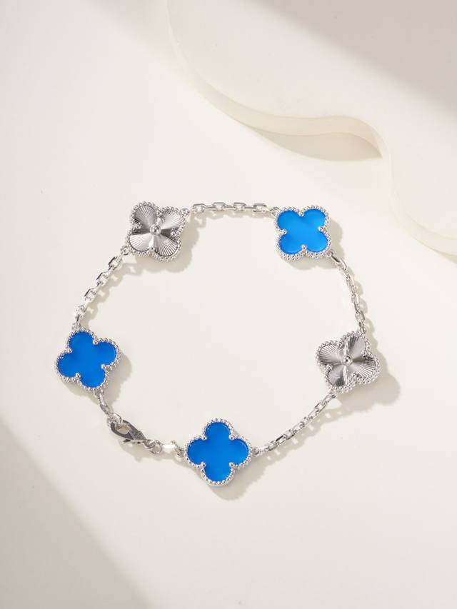 Blue Chalcedony Flower Bracelet is a timeless classic in the fashion industry.