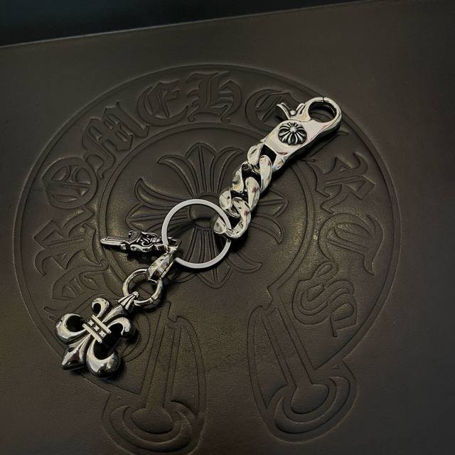 Chrome Hearts Chrome Hearts Cross Keychain Large Lobster Clasp Sword Scout Flowe