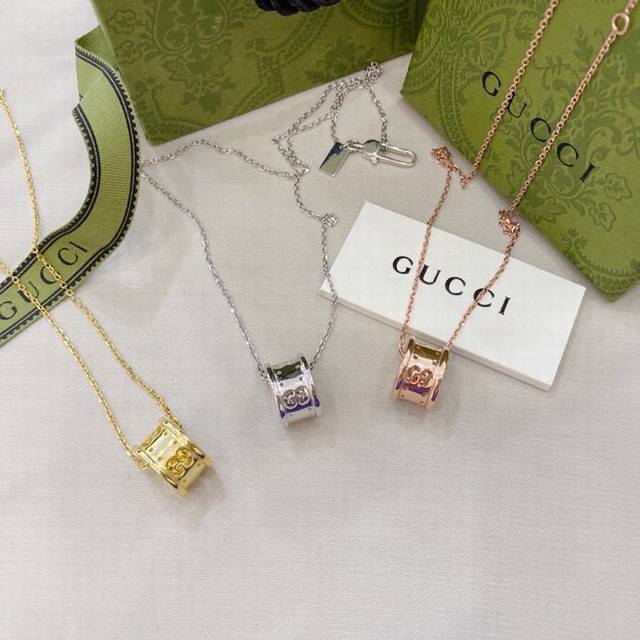 Gucci Double G hollow waist necklace DDD
