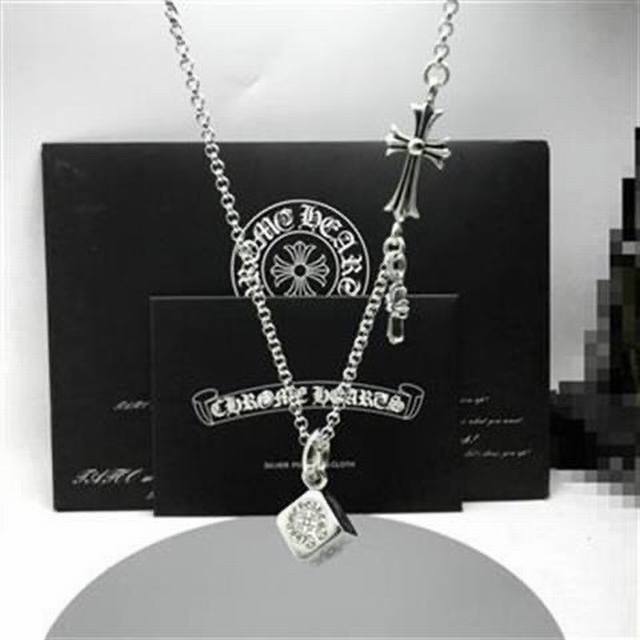 Ch Kro Heart Personalized Cross Necklace Men and Women Multi-element Dice Pendan