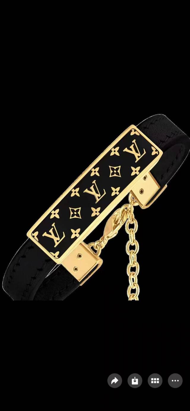 New Lv old flower leather bracelet open leather bracelet arrived DDD