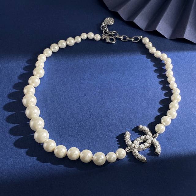 Chanel Chanel Chanel style fashion temperament high-end large and small pearl ch