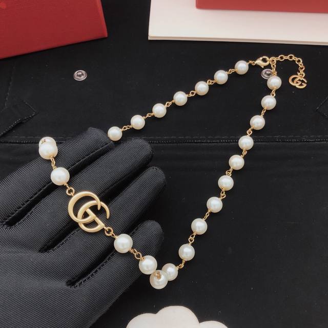 No. Gxl0092 Gucc*Latest pearl necklace consistent Zp brass material DDD